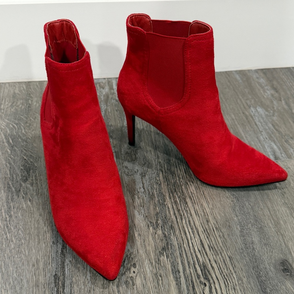 Dream Pairs Red Heeled Ankle Boots